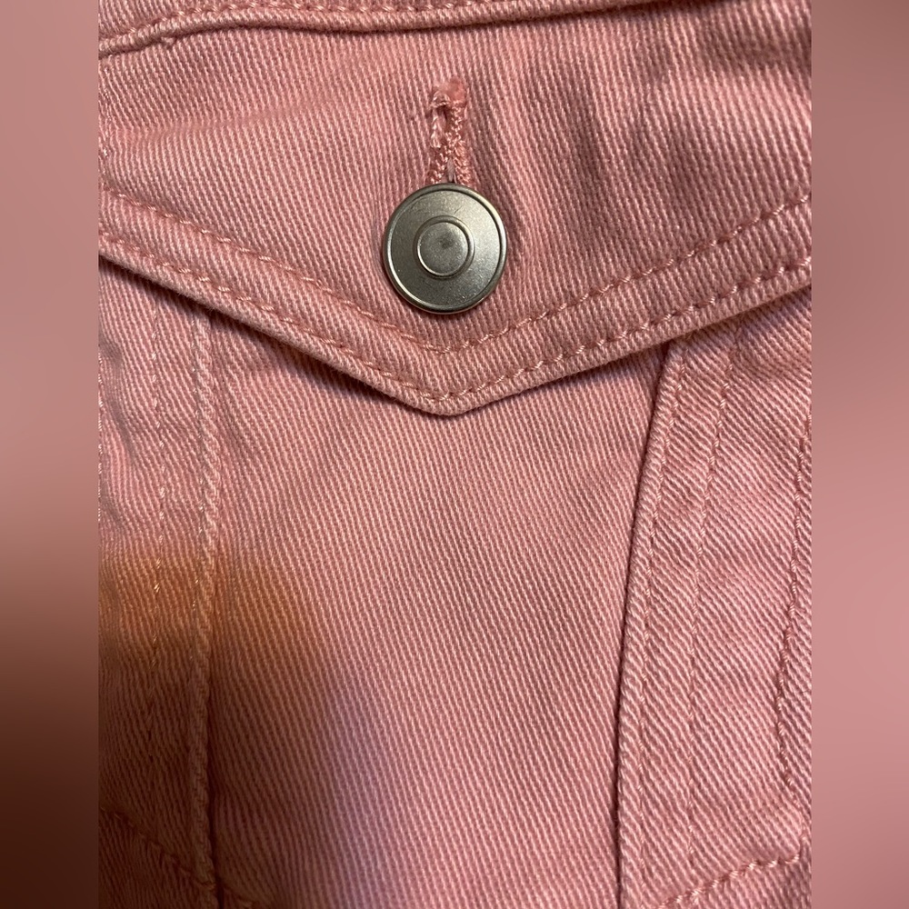 Time N True Women’s Pink Denim Jean Jacket Size XL